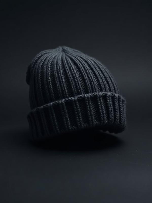 Ghost Beanie in charcoal grey